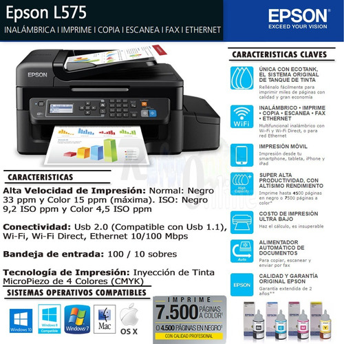 Impresora  Epson  L 575 
