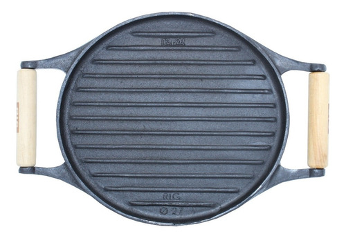 Chapa Bifeteira Dupla Lisa E Ondulada Ferro Fundido Grill