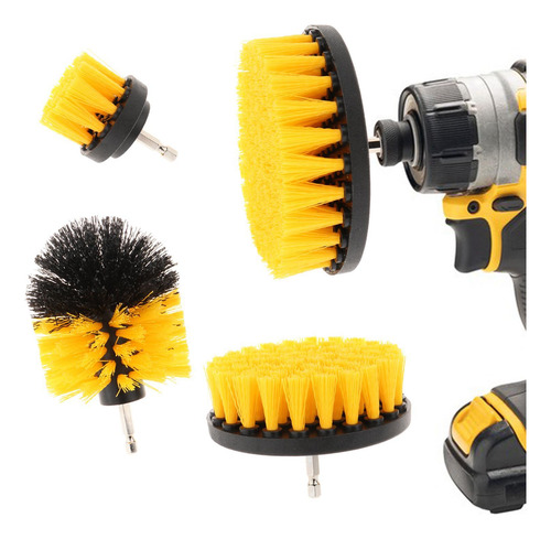 Kit De Cepillo De Taladro Resistente Para Amarillo
