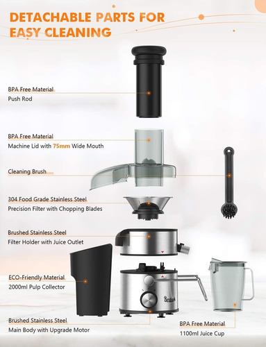 Extractor De Zumos, Extractor De Zumos Centrifugo Bextcok Ex