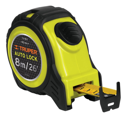 Cinta De Medir Flexometro 8 M Metrica Profesional Ancha