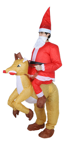 Disfraz Inflable De Papá Noel Para Navidad, Fiesta De Hallow