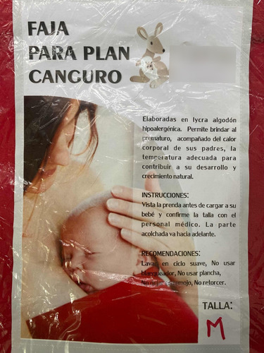 Faja Para Plan Canguro Talla M - Unidad a $18000