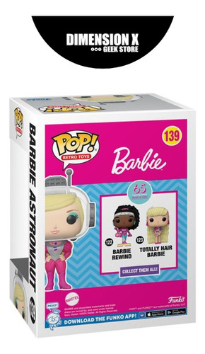 Funko Pop Barbie Astronaut #139 - Barbie 65th Anniversary