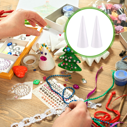 Conos De Espuma En Forma De Árbol Para Manualidades, Materia