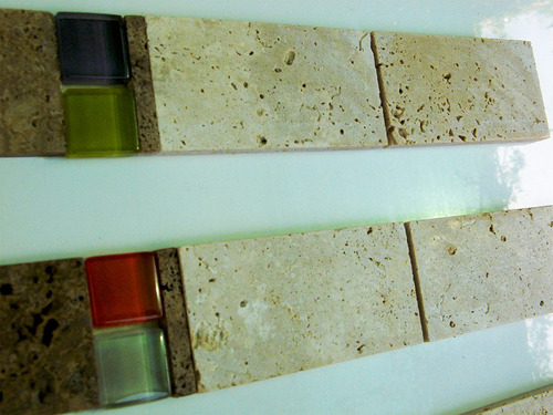 Imagen 4 de 7 de Guarda Travertino, Venecitas Vidrio, Gv341 - Forma Y Diseño
