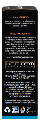Hominem Sérum Antiojeras Cooling Effect Para Hombre, 18 Ml Momento De Aplicación Día/noche Tipo De Piel Todo Tipo De Piel