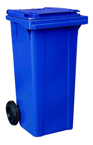 Lixeira Carrinho Coletor 120 Litros Contentor De Lixo