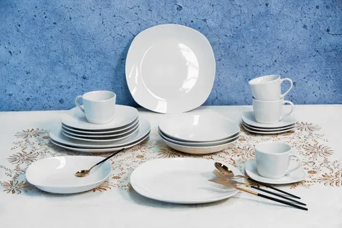 Vajilla porcelana blanca sale