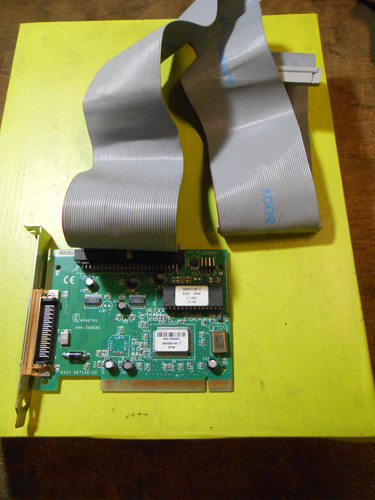 Placa Controladora Pci Scsi Adaptec Aha-2940au Cable - Retro (Usado)