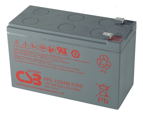 Bat Selada 12v 7ah Nobreak Central De Alarme Cerca Elétrica
