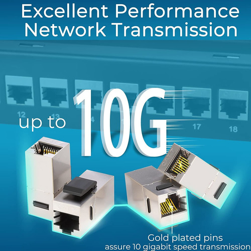 Panel Cat7 De 24 Puertos Con Soporte Keystone 10g En ...