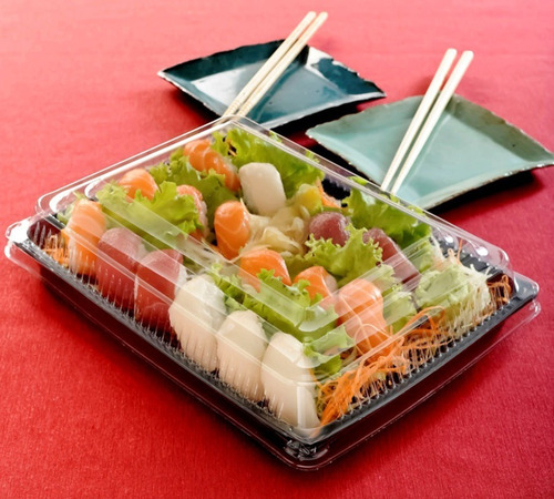 Bandeja Descartable Sushi Go918 (23x16) Pack X 50