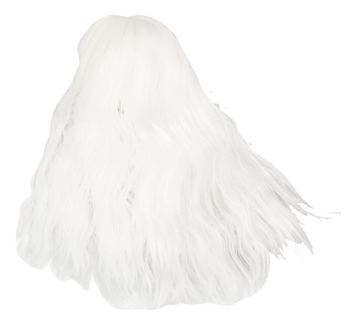 Peruca De Cabelo De Boneca Branca Artificial Seda Longa De A