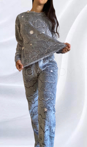 Pijama Polar Suave Mujer Invierno