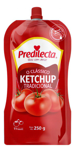 Ketchup Tradicional Predilecta Squeeze 250g