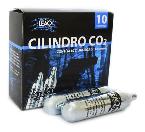 Co2 Para Pistola De Pressão 10 Cilindros 12g Airsoft Airgun