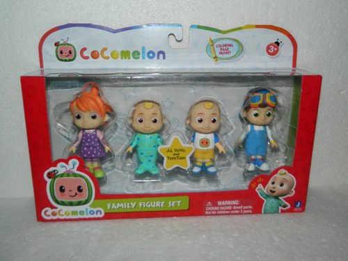 Cocomelon Set 4 Figuras Familia Jj Tomtom Yoyo