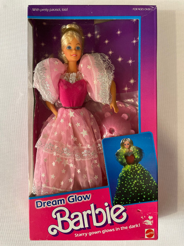 Barbie Dream Glow Muñeca Vintage Mattel 1985 Dreamglow #2248 (Usado)