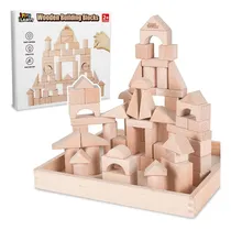 Comprar Juego De Bloques De Construcción De Madera Iplay Ilearn Con 