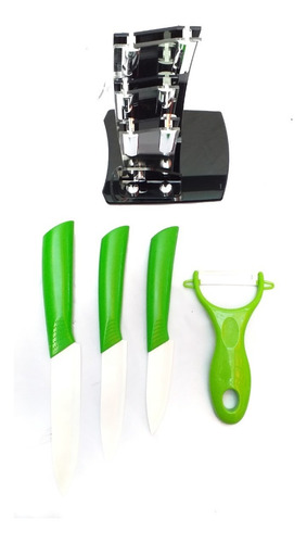 Taco De Cuchillos De Ceramica Set 5 Piezas Sheshu Home