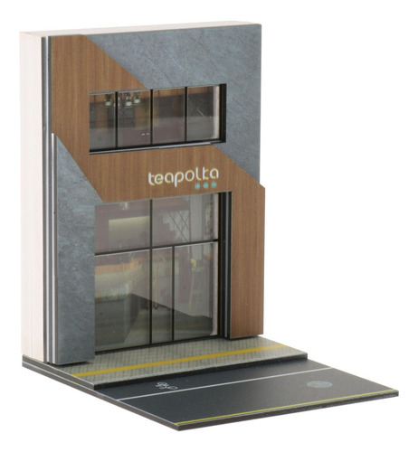 1/64 Cenário Diorama Estacionamento Cenário Casa De Chá