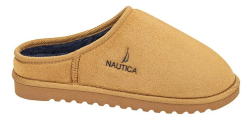 Pantunfla De Caballero Nautica Confort C003 Color Camel