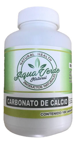 Aqua Verde Carbonato De Calcio 100caps