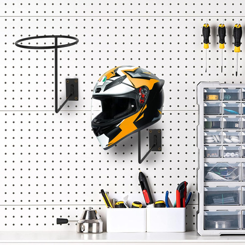 Soporte Multifuncional De Pared Casco De Motocicleta, P...