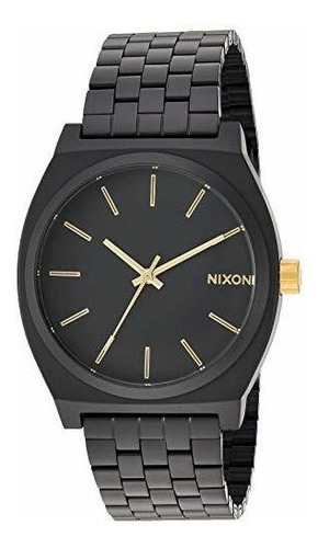 Reloj Unisex Nixon Time Teller Matte Negro / Dorado (37mm. N