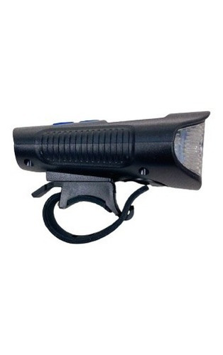 Linterna/bocina Frontal Bicicleta Recargable Usb Negra