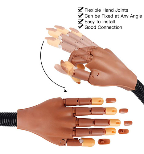 Mano De Práctica Para Uñas Acrílicas, Mano Profesional De En