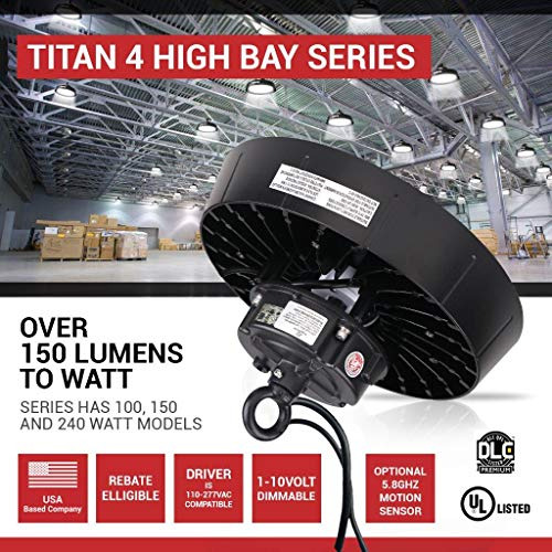 Sensor Movimiento 21.750 Lumen Titan 3 Serie Led High Bay Tp