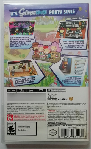 Switch Scribblenauts Show Down $549 Físico Orig Mikegamesmx (Usado)