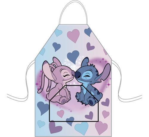 Delantal Cocina Mediano Para Niños Mini Chef Personalizado Stich Y Angel 9 Personalizado