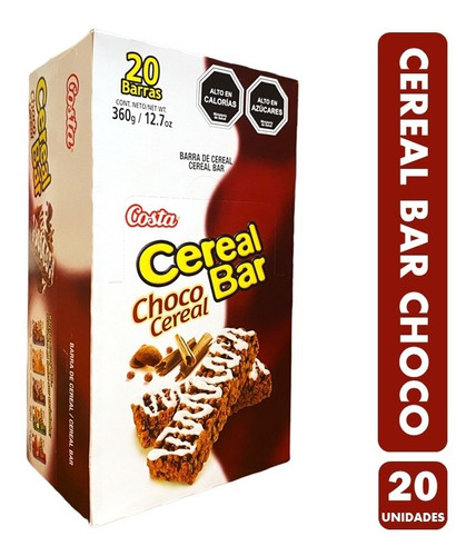 Cereal Bar Choco Cereal Display 20 Unidades 21 Gr