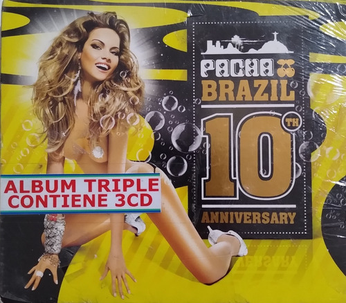 Brazil Pacha 10' Aniversario Album 3 Cd Originales