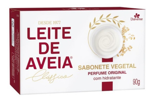 Imagem 1 de 1 de Davene Leite De Aveia Sabonete Clássico 90g