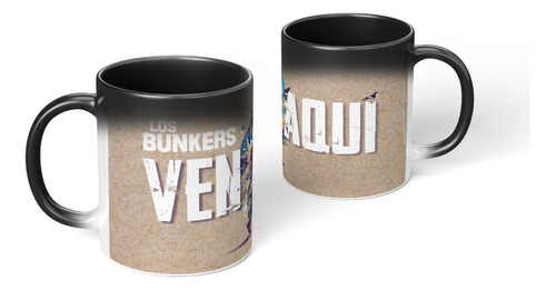 Taza Magica Cambia Color Los Bunkers