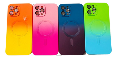 Case iPhone Colores Acidos Aro Magsafe