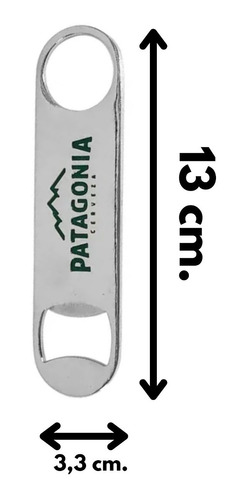 Imagen 2 de 10 de Destapador Cerveza Patagonia Original De Acero Inoxidable