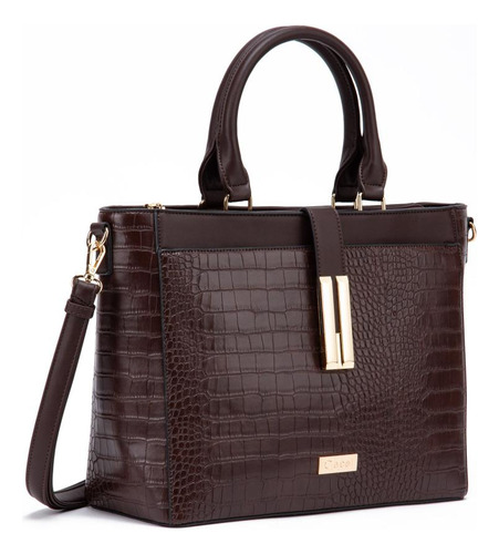 Cartera Gacel Dos Asas G Chocolate Car3219
