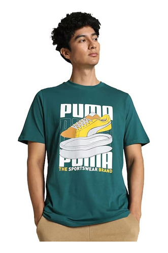 Remera Puma Graphics Vertical De Hombre - 677186 43