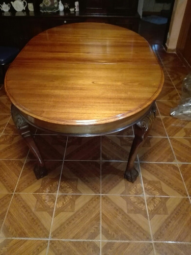 Mesa De Cedro Extensible Chipendale Imaculada 180 Por 105