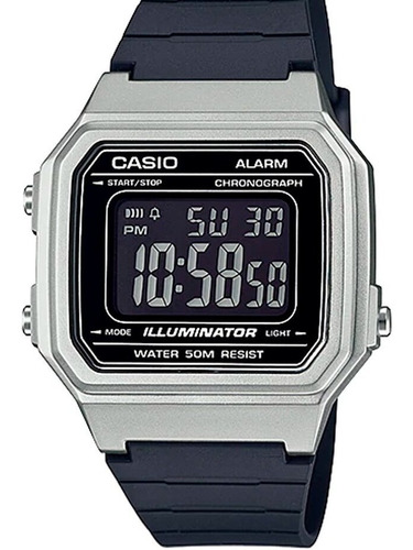 Relógio Casio Masculino Digital Prata W-217hm 7bdf