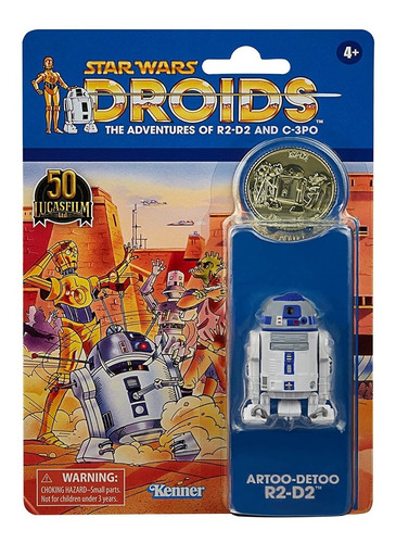 Star Wars Droids R2-d2 Vintage La Colección 3.75 50th Kenner