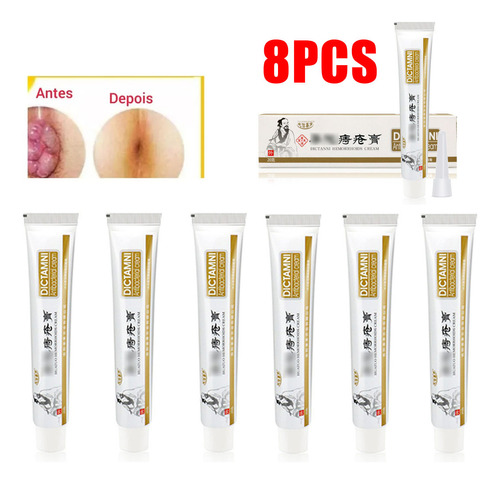 Kit 8: Pomada One Dictani, Hemorróida, Alívio Imediato