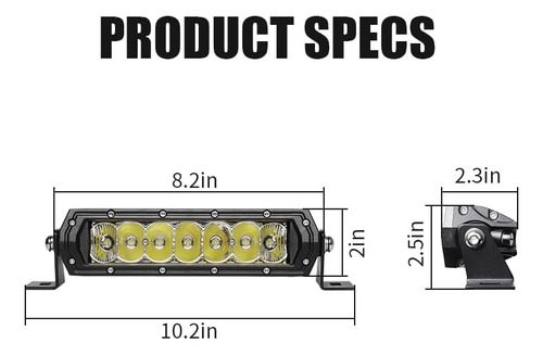 Exzeit 35w 8 Luces De Conducción Con Conector Dt, Conector D