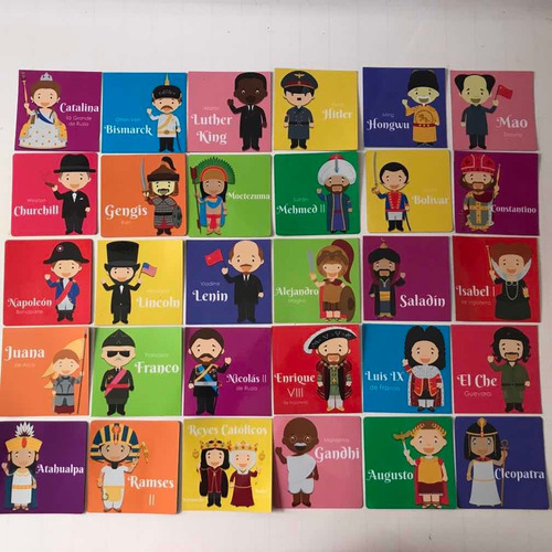 Kit Magnetico De 30 Láminas Líderes Políticos De La Historia