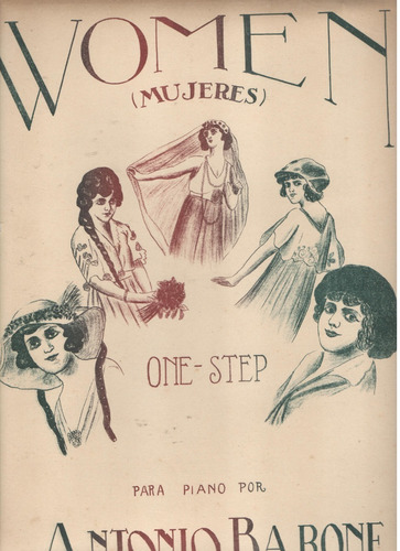 Partitura Orig. Del One Step Women (mujeres) Antonio Barone